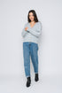 Crystal-Button Front Cardigan